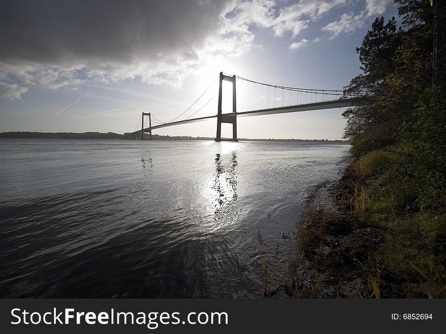 Coastline Bridge.
Suspension Bridge from Jutland to Funen in Denmark