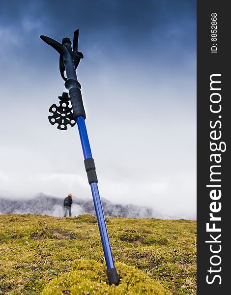 This is a crutches for Mountaineeringï¼Œin the land