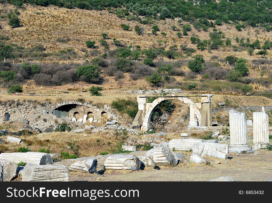 A plenty of ruins in Greece