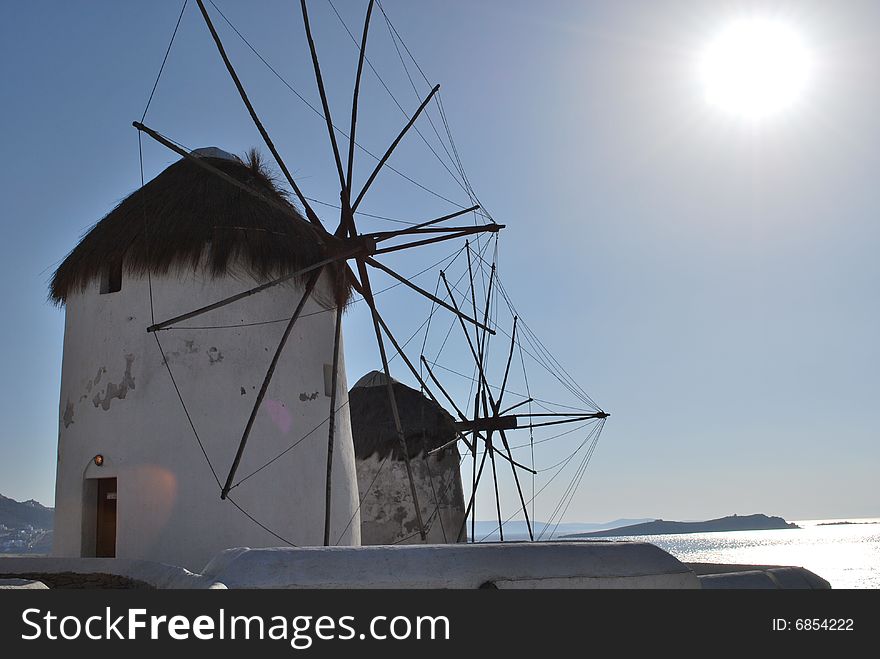 The Windmills on the Mykonos