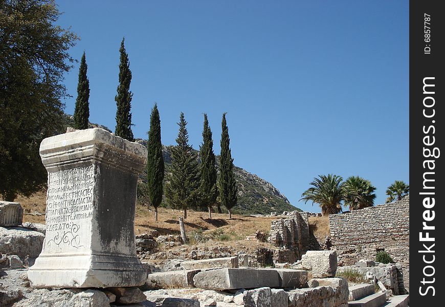 Ruins of antic city of Ephesus in Turkey. Ruins of antic city of Ephesus in Turkey