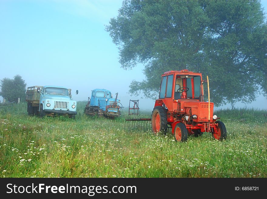 Motor-vehicle pool of the Russian farmer. Motor-vehicle pool of the Russian farmer