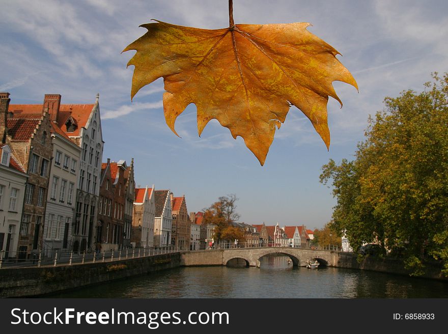 Fall in Brugge, Belgium,Europe