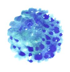 Colorful Watercolor Sphere. Colorful Watercolor Design Elements. Blue Wet Hand Painted Round Blotch Circle. Abstract Painting. Blu Stock Images Colorful Watercolor Sphere. Colorful Watercolor Design Elements. Blue Wet Hand Painted Round Blotch Circle. Abstract Painting. Blu Stock Images