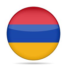Button With Flag Of Armenia Stock Images
