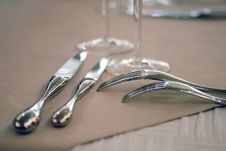 Table Wares At Restaurant Stock Image