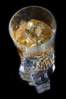 Glass Of Whiskey And Ice Stock Photos Glass Of Whiskey And Ice Stock Photos