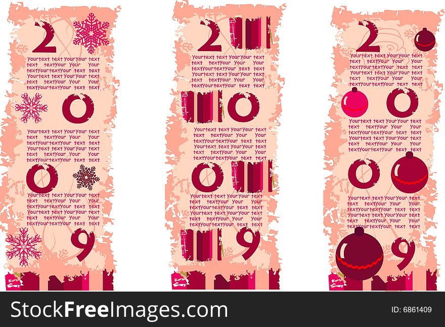 Christmas decoration - banners for design