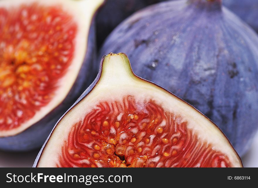 Close up of fresh figs