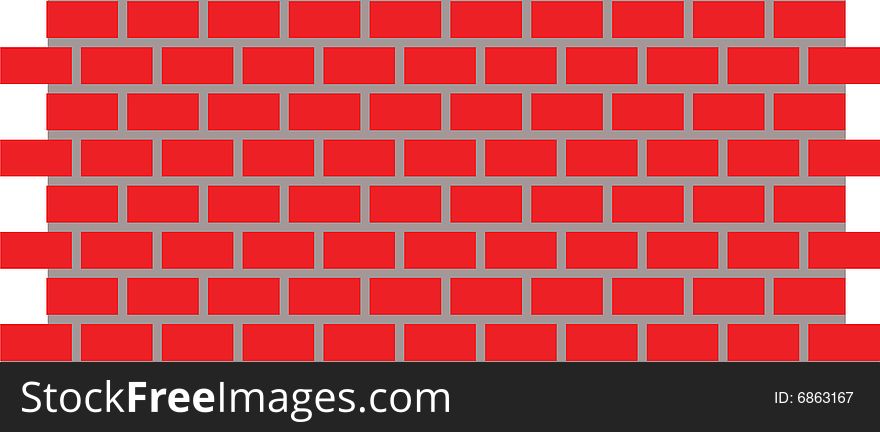 Illustration of a brick wall