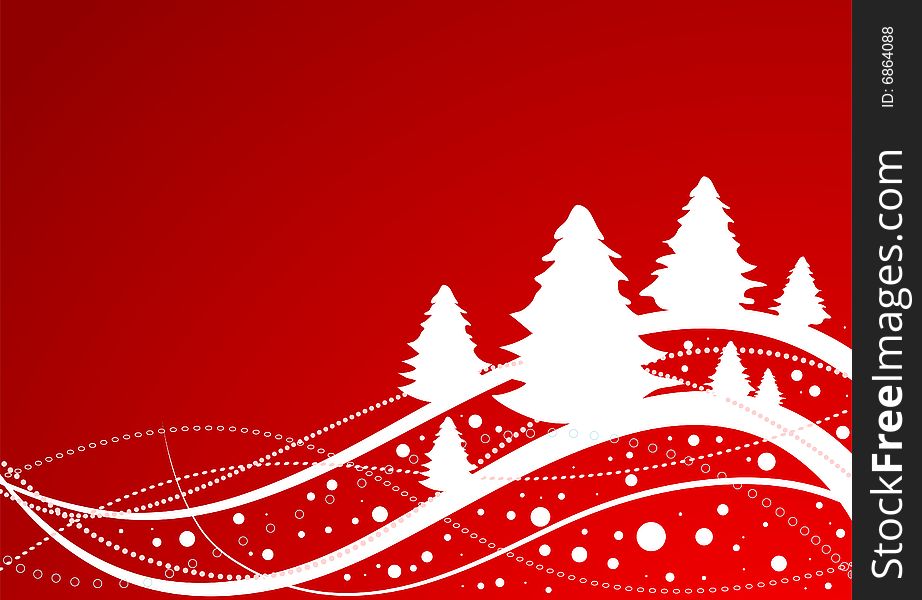 Abstract Christmas background, vector illustration