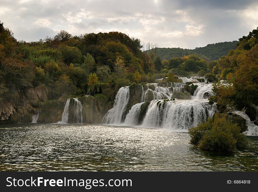 'Skradinski buk' waterfall on river Krka