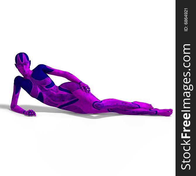 Sexy female android or robot
With Clipping Path. Sexy female android or robot
With Clipping Path