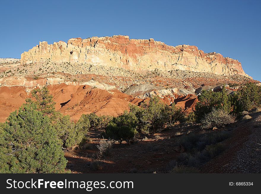 Road through the Capitol Reef NP, Utah