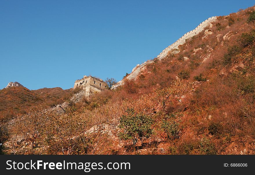 In the north of China, there lies a 6,700-kilometer-long (4,161-mile-long) ancient wall. In the north of China, there lies a 6,700-kilometer-long (4,161-mile-long) ancient wall.