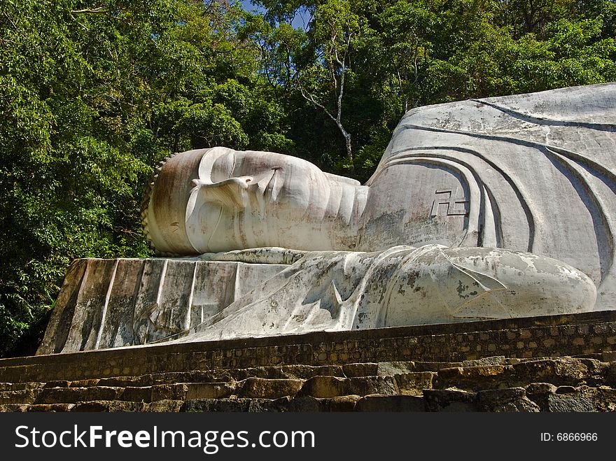 Lying Big Buddha, near Phan Thiet in Vietnam