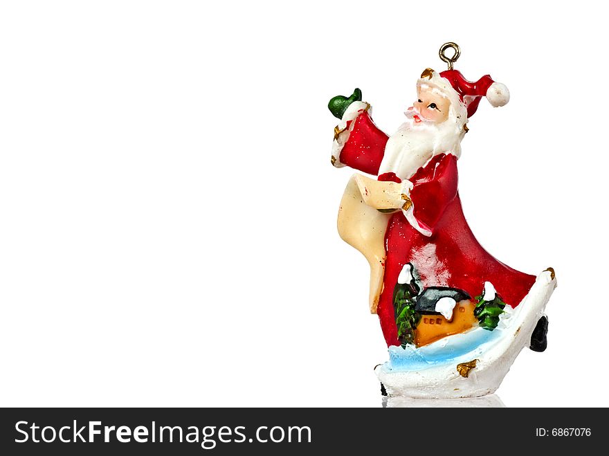 Singing Santa Claus decoration figurine