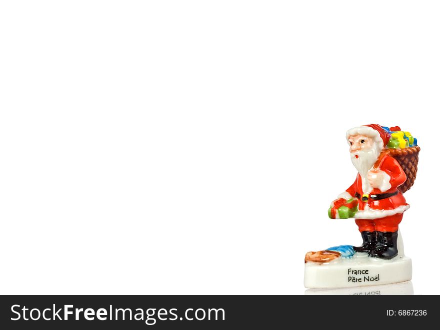 Old Vintage Santa Claus Beans collectible figurine