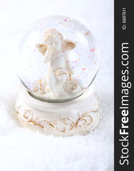 Angel In Glass Sphere