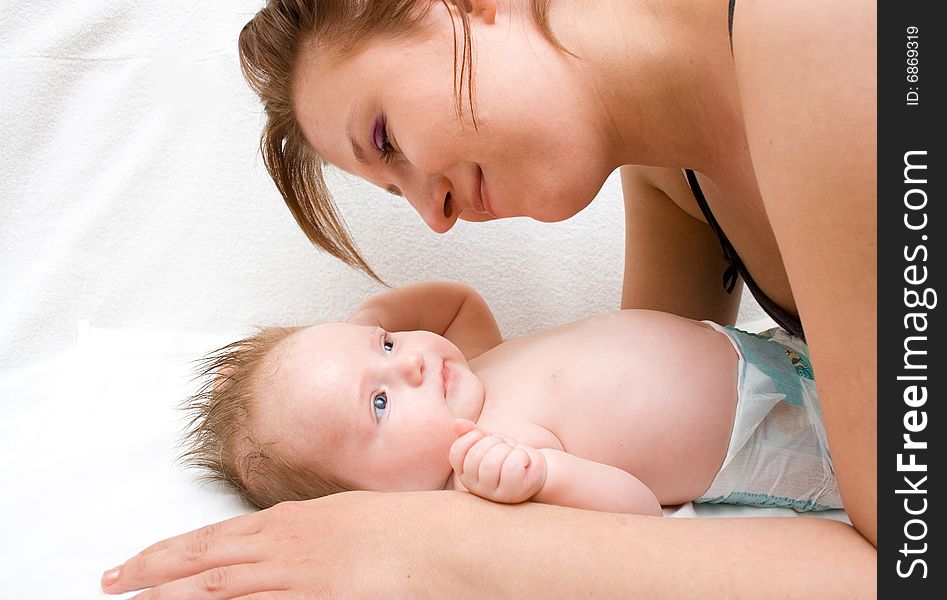 Mother and daughter having fun. Mother and daughter having fun