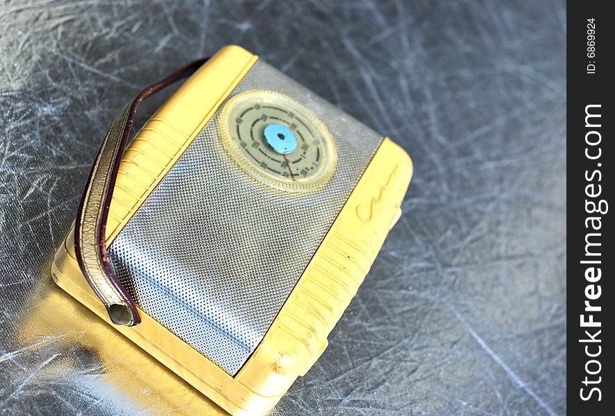 Photo of retro radio isolated