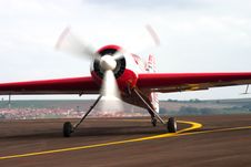 Plane On The Line Royalty Free Stock Images