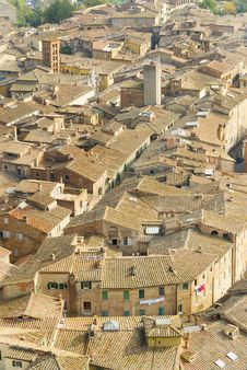 A View Trought The Mangia S Tower Royalty Free Stock Photo A View Trought The Mangia S Tower Royalty Free Stock Photo