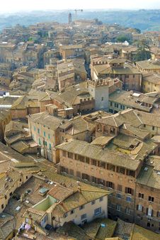 A View Trought The Mangia S Tower Stock Images A View Trought The Mangia S Tower Stock Images
