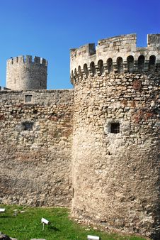 Tower Of Stone Fortress  In Belgrade Stock Photos