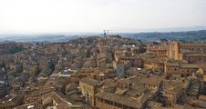 A View Of Siena From The Mangia S Tower Stock Photography A View Of Siena From The Mangia S Tower Stock Photography