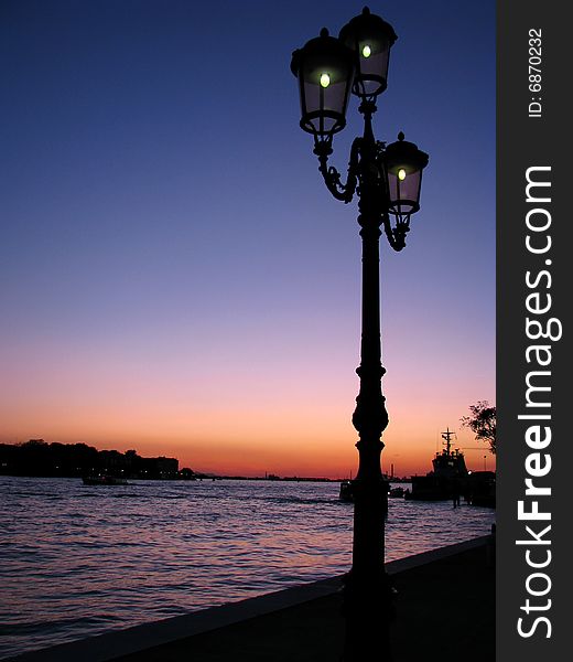 Venice at night architecture, art, bridge, building