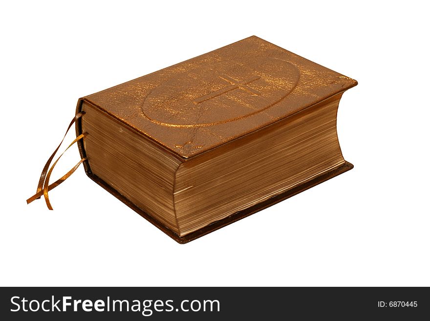 Close up shot of Holy bible book isolated. Close up shot of Holy bible book isolated