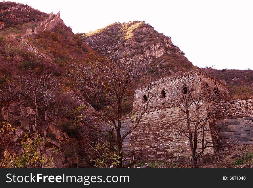 In the north of China, there lies a 6,700-kilometer-long (4,161-mile-long) ancient wall. In the north of China, there lies a 6,700-kilometer-long (4,161-mile-long) ancient wall.