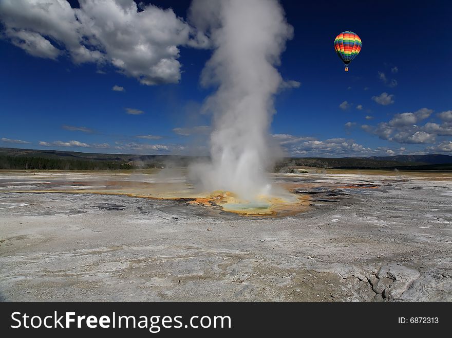 The Scenery Of Lower Geyser Basin