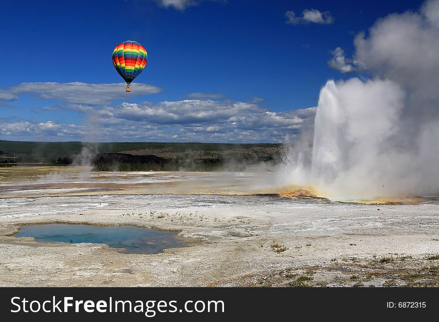 The Scenery Of Lower Geyser Basin