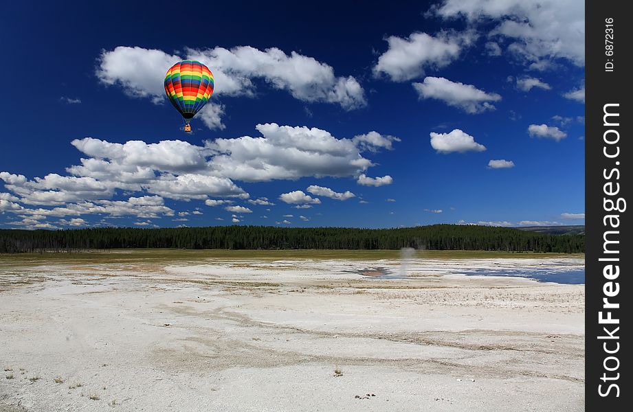 The Scenery Of Lower Geyser Basin