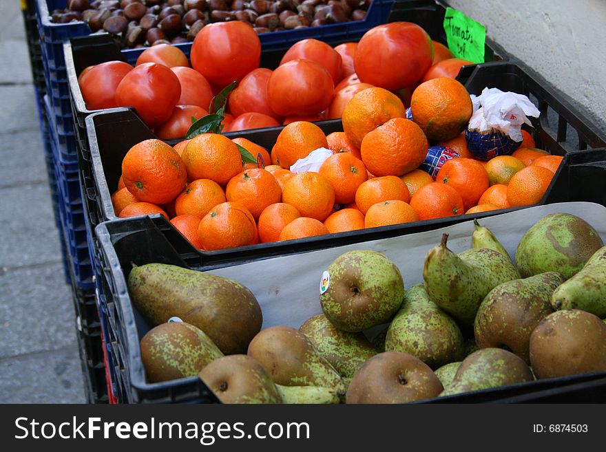 Fruit in a market