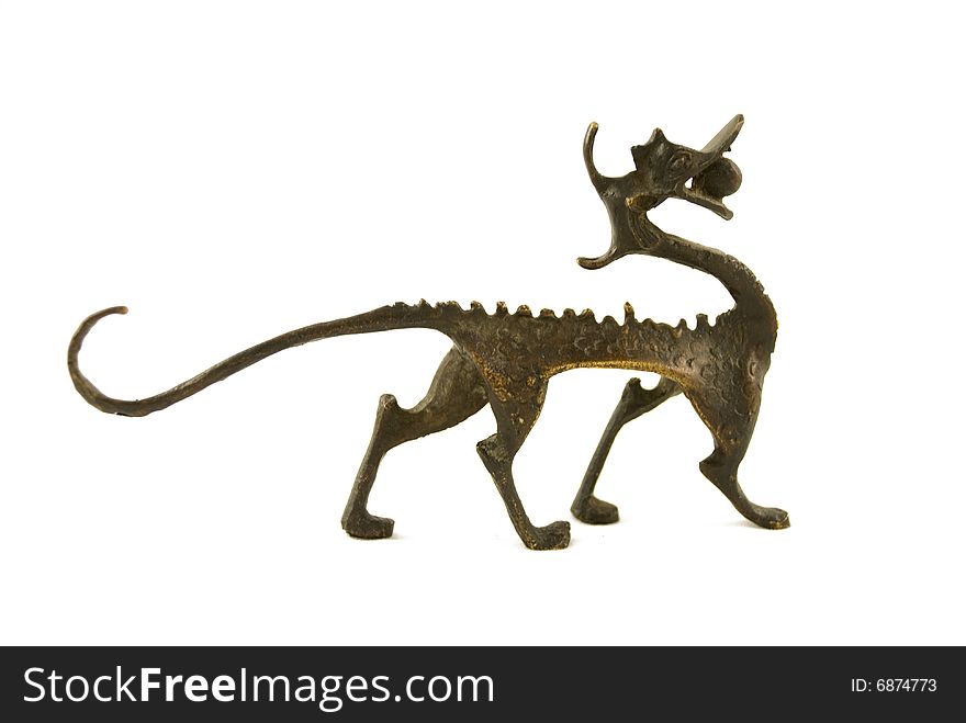 Ancient dragon statuette from China