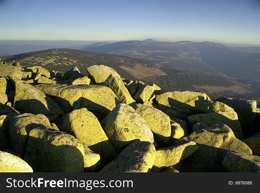 Giant mountains in the czech