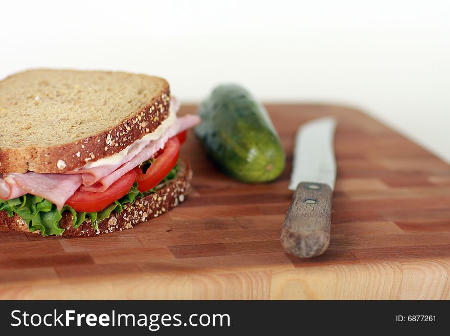 Image of sandwich on the table