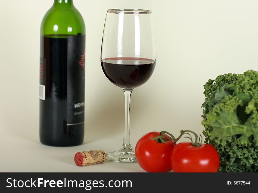Wine And Vegetables