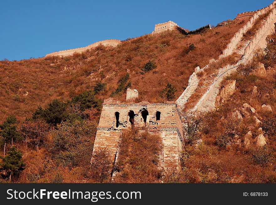 In the north of China, there lies a 6,700-kilometer-long (4,161-mile-long) ancient wall. In the north of China, there lies a 6,700-kilometer-long (4,161-mile-long) ancient wall.