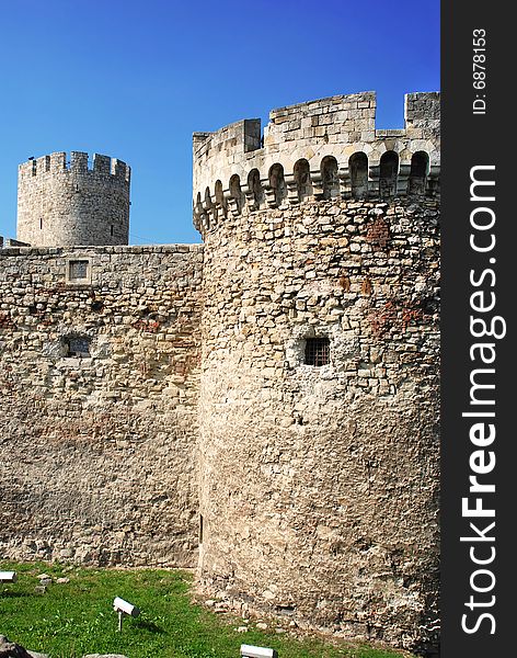 Tower Of Stone Fortress  In Belgrade