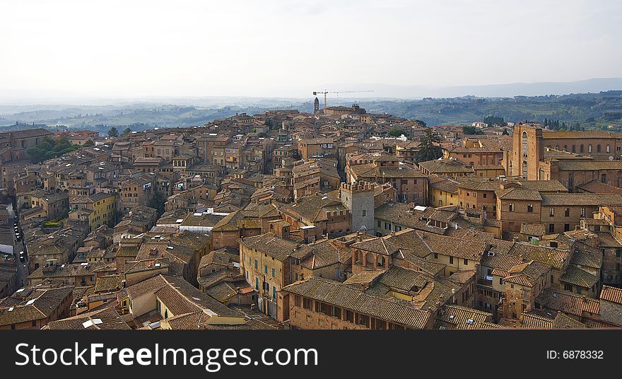 A view of Siena from the Mangia s Tower