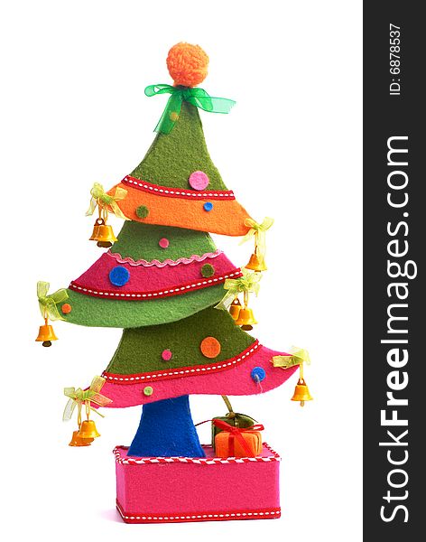 Cristmass tree on white background