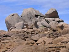 Rocks Near Ploumanach, Brittany, France Stock Images Rocks Near Ploumanach, Brittany, France Stock Images