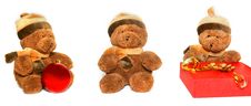 Teddy Bear Over White Stock Photo Teddy Bear Over White Stock Photo