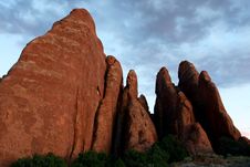 Red Rock Fins Royalty Free Stock Photography Red Rock Fins Royalty Free Stock Photography