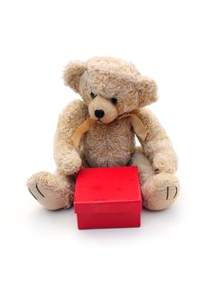 Bear With Present Stock Photos Bear With Present Stock Photos