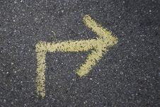 Yellow Arrow Stock Photography Yellow Arrow Stock Photography